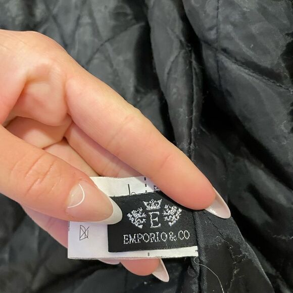 Emporio & Co Italian Button Down Leather Jacket - Picture 14 of 16